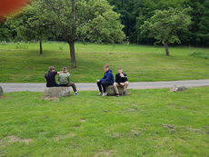 Arbeiten auf dem Hasunger Berg (Foto: Ilona Schmand)